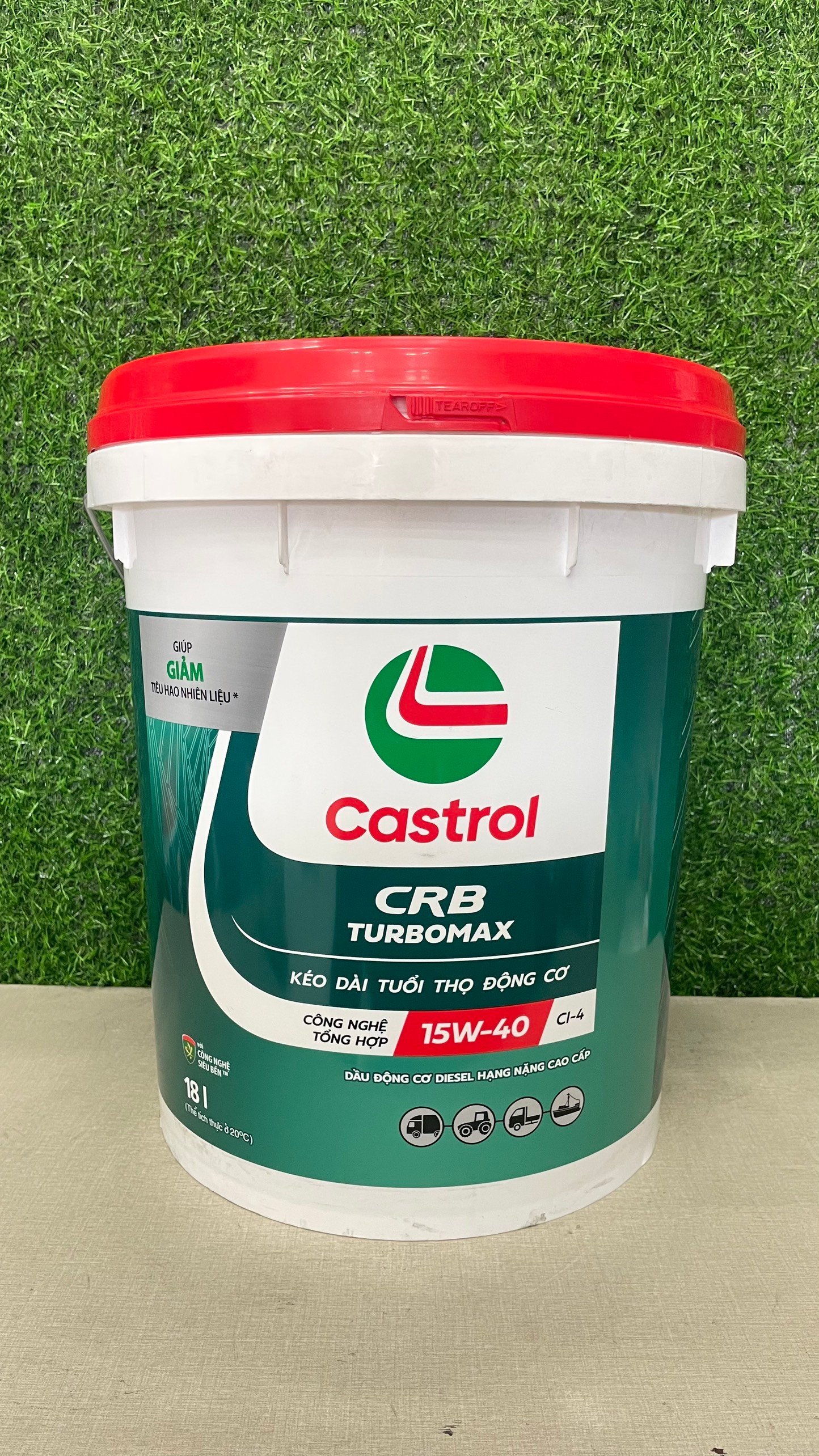 Dầu động cơ cao cấp Castrol CRB Turbomax 15W-40 API CI-4